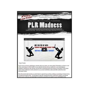 300,000 PLR Articles.