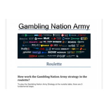 Army Guide For Winning Slots  and  Roulette