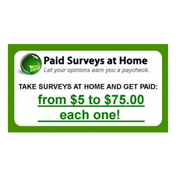 Paid surveys at home